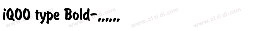 iQOO type Bold字体转换